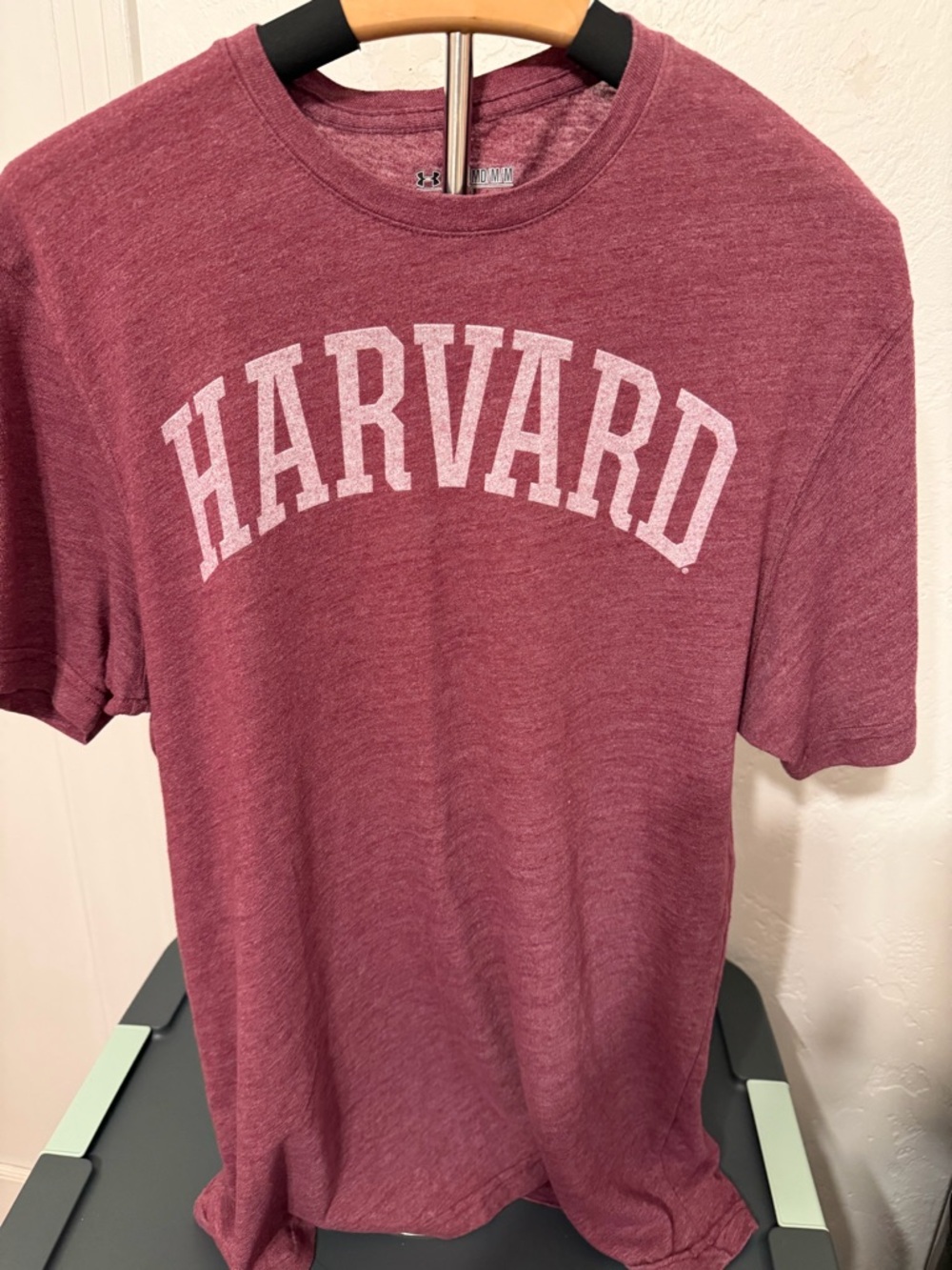 Champion Maroon Harvard Arc Logo Short Sleeve Tee
